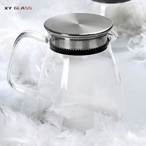 Classical Customized Capacity Brief Design Borosilicate Cooking <strong>Glass</strong> <strong>Teapot</strong> - Product Image 5