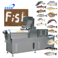 Extrudeuse automatique d'aliments pour poissons, branche Nigéria, machine à fabriquer des aliments pour poissons à double vis flottants/immersibles