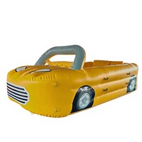 Vente en gros usine : Jeu gonflable de remorquage pour 4 personnes, jaune, en PVC, pour activités aquatiques en parc marin