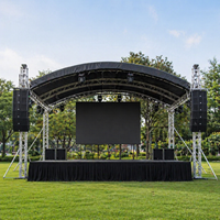 Structure de scène en aluminium de haute qualité pour événements, avec système de fixation par spigot, idéale pour les concerts