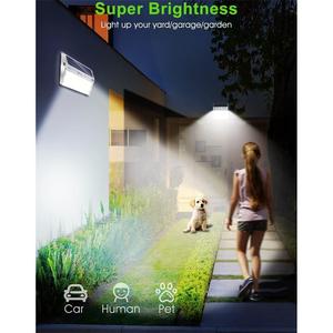 112 <b>LED</b> Solar Stainless Steel <b>Motion</b> <b>Sensor</b> Security <b>Lights</b> IP65 Waterproof for Garden Outdoor Use - Product Image 6