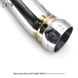 Tubos de Escape de Acero Inoxidable Boska para Mercedes-Benz C63/C63S AMG W205 4.0T, Downpipe de Alto Flujo con Protector Térmico - Product Image 6