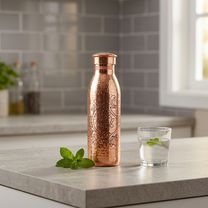 ขวดน้ำทองแดง ดีไซน์แบบจีนโบราณ พกพาสะดวกสำหรับการเดินทาง - Product Image 3
