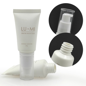 Tube Pompe Vide en Plastique Beige de 25 ml Personnalisable en Gros pour Crème <span class=keywords><strong>Miracle</strong></span>, Crème <span class=keywords><strong>BB</strong></span>, Crème Solaire, Crème Visage - Product Image 5