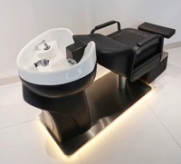Werkspreis professioneller Haarschwäsche-Massagestuhl Spa-Kopf-Wassertherapie Shampoobett mit Dampfer Salonmöbel modern