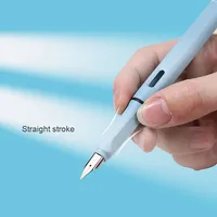 Stylo plume en plastique de luxe avec logo personnalisé, vente en gros, stylo d'écriture professionnel pour cadeau d'affaires et promotion, pointe de 0,38 mm et 0,5 mm