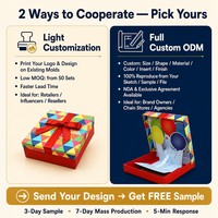 Boîte-cadeau polychrome de fête en carton de conception personnalisée haut de gamme en usine Boîte d'emballage d'affichage conviviale avec insert en carton.