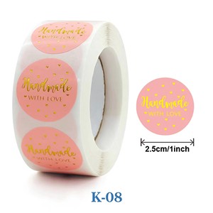 Autocollants de remerciement en rouleau personnalisés avec logo, dorure à chaud et impression offset, pour petites entreprises (vente en gros) - Product Image 5