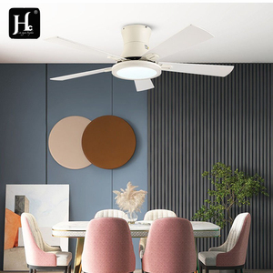 Ventilador de techo LED decorativo moderno de 48 pulgadas con aspas de madera contrachapada, montado en la pared, con control remoto, de fábrica OEM. - Product Image 6