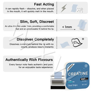 Mint Blast <b>Creatine</b> Oral Thin Film Energy & Strength Boost Supplement Muscle Growth Support <b>Creatine</b> Oral Strips for Adults - Product Image 6