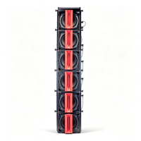 Système de haut-parleurs colonne passifs professionnels ultra-compact, 300W de puissance de crête, 12 ohms, néodyme, coaxial, 5,5 pouces, noir mat