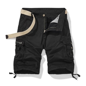 Custom Your Brand Logo Wholesale Hot Selling Summer Men Clothing Casual Pockets Cotton Jogger Loose Cargo Shorts - Product Image 4