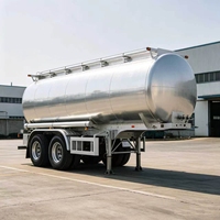 Semi-remorque citerne à huile en acier inoxydable anti-corrosion, multi-compartiments pour le transport routier d'essence et de diesel