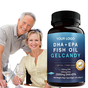 Seniors Marine-Based Fish Oil Softgels Omega-3 EPA/DHA Heart Brain Eye Care Joint Mobility <strong>Cholesterol</strong> Management Gluten Free - Product Image 1