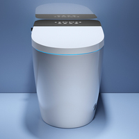 WC intelligent moderne en céramique avec bidet automatique, chasse d'eau automatique, capteur de mouvement, vente en gros