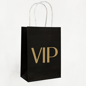 Custom Eco-Friendly <b>Biodegradable</b> Recyclable Black Kraft <b>Paper</b> Bags with Custom Logo for Fast Food Takeaway - Product Image 4