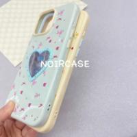 Coque de téléphone mignonne en forme de cœur avec motif floral, en TPU souple, avec protection de l'appareil photo pour iPhone 15 17 18 Pro Max Samsung A55 A56