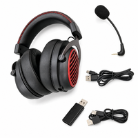 Casque sans fil D55S, casque stéréo circum-auriculaire Hi-Fi ANC, basses puissantes avec suppression du bruit, casque de jeu et de sport, environ 65 heures d'autonomie