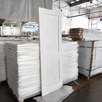 Puerta de Madera MDF Precolgada de 30x80'' con 2 Paneles, Núcleo Sólido, Estilo Shaker, Moderna, para Interiores de Casas, Envío desde Almacén en EE. UU.