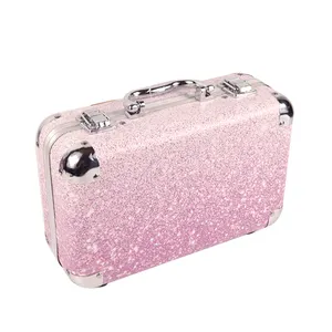 Mỹ Phẩm + Túi Nhôm Cặp Công Cụ Trường Hợp Trang Điểm Mỹ Phẩm Train Trường Hợp Phụ Nữ/Trang Điểm Nhôm Beauty NEW - Product Image 1