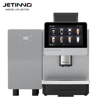 Cafetera Automática Jetinno JL31B, Cafetera de Doble Caldera con Sistema de Espuma de Leche