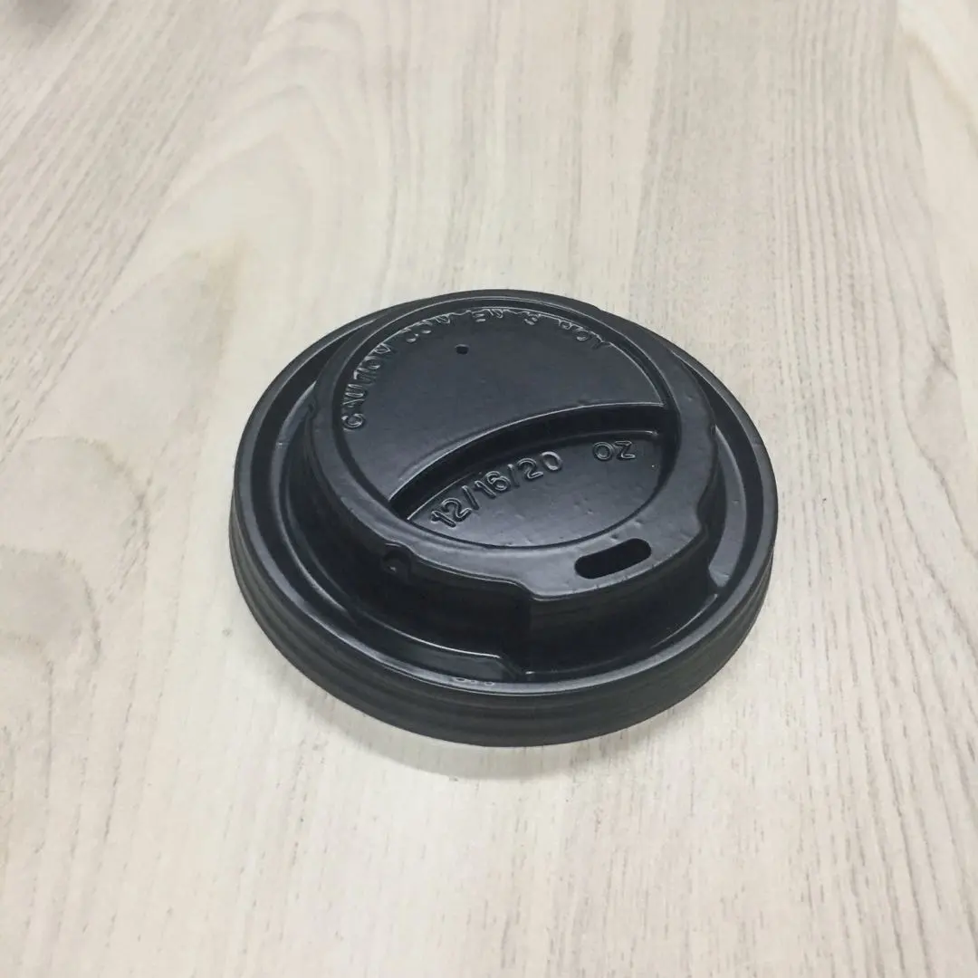 Coperchio in plastica PS usa e getta per coperchio della tazza di caffè in carta da 8 once