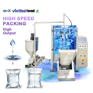 เครื่องบรรจุภัณฑ์แบบซองอัตโนมัติความเร็วสูง VFFS ปิดผนึก 4 ด้าน สำหรับบรรจุน้ำ กาแฟ และของเหลว - Product Image 1