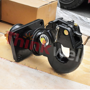 Gancho de Remolque Giratorio de Alta Resistencia 50T de Acero Forjado con Recubrimiento de Polvo Negro para Camiones Pesados - Product Image 1