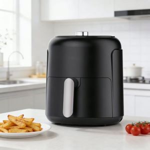 Friteuse à air électrique en plastique 2,6 L, contrôle manuel, carrée, 1000 W, efficacité énergétique, cuisson rapide, pot antiadhésif réglable - Product Image 5