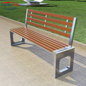 Banc de jardin moderne et simple, imperméable et antirouille, pour l'aménagement paysager des cours et des espaces publics - Product Image 3