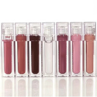 Gloss à lèvres brillant avec logo personnalisé, longue durée, imperméable, nacré, gloss à lèvres liquide, marque privée, rouges à lèvres liquides