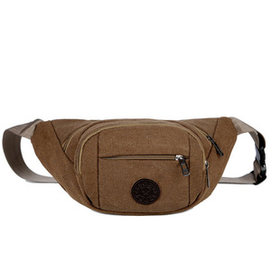 Riñonera Unisex Vintage de Lona Impermeable de Gran Capacidad, Duradera, con Logotipo Personalizado, para Exteriores, al por Mayor - Product Image 1