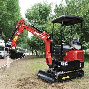Petite pelle sur chenilles à contrôle hydraulique complet HT12G Petite pelle sur chenilles avec siège de sécurité confortable - Product Image 2