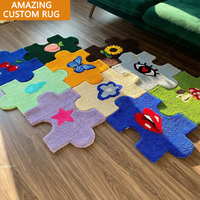 Tapis de sol Ménage Antidérapant Graisse Tapis Intérieur Paillasson Entrée Maison Chambre Décoration Personnalisé Jigsaw Zone Tapis