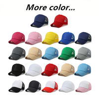 Gorras de Camionero Personalizadas al por Mayor, de 5 Paneles, con Espuma, Malla Trasera, Logotipo Bordado, Gorras Lisas para Adultos