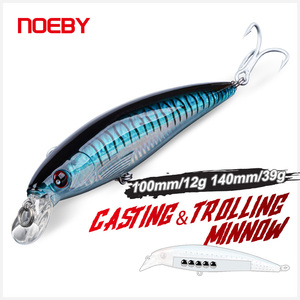 NOEBY Pesca Flottant Appâts Basse Peu Profonde Minnow Leurre Appâts Artificiels D'eau Salée Wobbler Leurre - Product Image 4