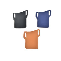 Sac banane en cuir PU pour tablette/téléphone, organisateur d'outils EDC à suspendre à la taille, style portefeuille unisexe géométrique pour e-commerce transfrontalier
