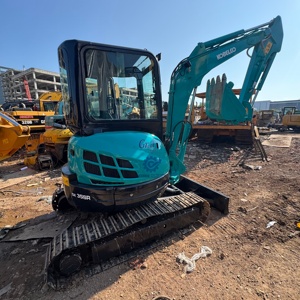Mini-excavatrice sur chenilles d'occasion Kobelco SK35SR, Kobelco d'origine du Japon, 3,5 tonnes, bon état, faible nombre d'heures de fonctionnement. - Product Image 1