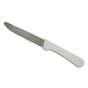 Yuvarlak kafa testere dişli bıçak biftek bıçağı PP kolu ile