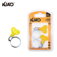 Collier de serrage à torsion manuelle pour tuyau, réglage rapide sans outil, 16-25MM, lot de 2, conditionnement quantifié pour la vente au détail