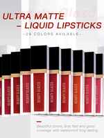 Beauté Glacé 24 Couleurs Naturel Mat Brillant À Lèvres Sexy Nude Liquide Rouge À Lèvres Étanche Brillant À Lèvres Antiadhésif Coupe Lip Glaze