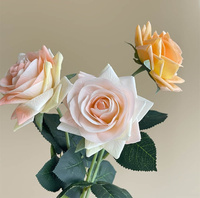 GOG1008 Handgemachte exquisite Farbverlauf künstliche Seiden rosen Real Touch Curled Edge Modern Style Muttertag Weihnachten