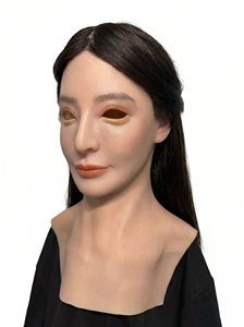 Máscara de Silicona Hiperrealista de Cabeza Completa para Mujer, para Cine, <span class=keywords><strong>Teatro</strong></span>, Acrobacias, Doble Uso, Sin Látex, Cubre Rostro Suave - Product Image 3