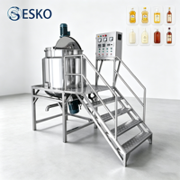 Cuve de mélange homogénéisante chauffante électrique ESKO pour la fabrication de cosmétiques, masques, conditionneurs et pâtes capillaires