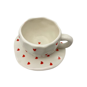 Ensemble de tasses à thé en céramique faites à la main au design unique et irrégulier, tasses à café et mugs en céramique pour latte et expresso – Vente chaude directe usine - Product Image 6