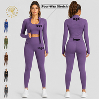 Ensemble de sport pour femme : Leggings et shorts de fitness, respirant et anti-transpiration, avec logo personnalisé, idéal pour la gym et l'entraînement.