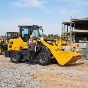 小型前轮装载机 4x4 迷你轮式装载机 柴油紧凑型装载机 带抓斗附件 - Product Image 2