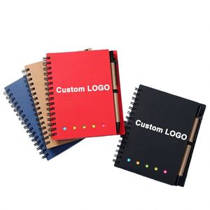 Siy951 Spiral Eco Coil With Paper Recyclable Elastic Band <b>Notebook</b> Book and Pen Gift Set - Product Image 1