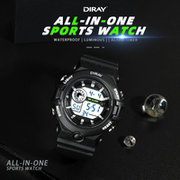Montre numérique de luxe unisexe, résistante à l'eau, avec alarme, style sport et antique – Approvisionnement direct usine, meilleur prix