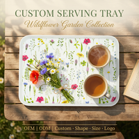 ODM Landbouwthema Serveerschaal 15 Inch Grote Melamine Servies Bloemvormige Schaal Onbreekbaar voor Restaurant Pasen Huis Cadeau